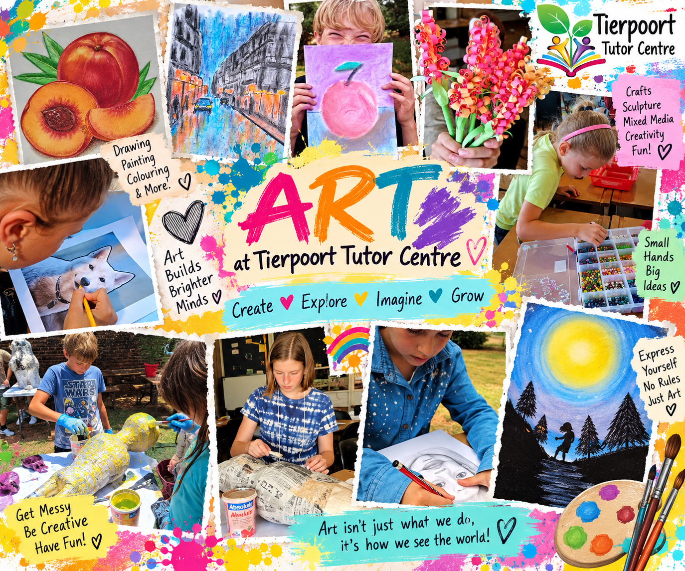 Art classes at Tierpoort Tutor Centre